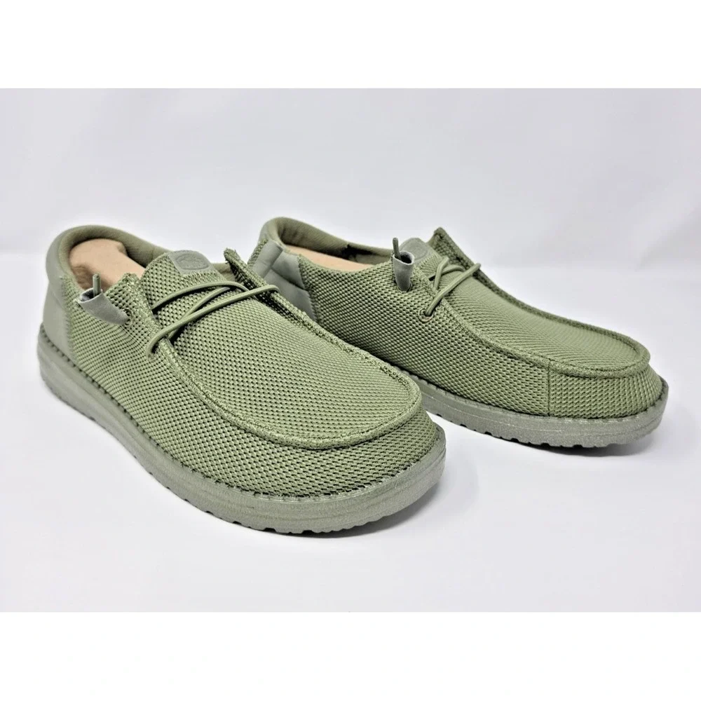 Hey Dude Wendy Funk Mono Olive‎ Green Women's size 9